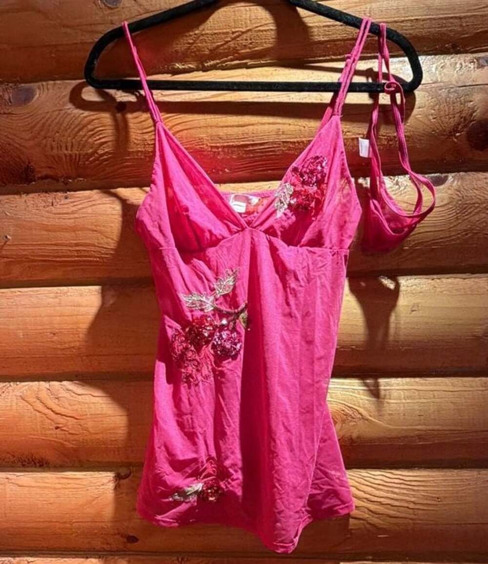 VS rare vintage sequin lingerie slip